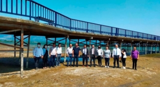 İznik gölünde iskele havada kaldı… Korkutan görüntü