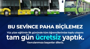 Okula ulaşım ilk gün ücretsiz